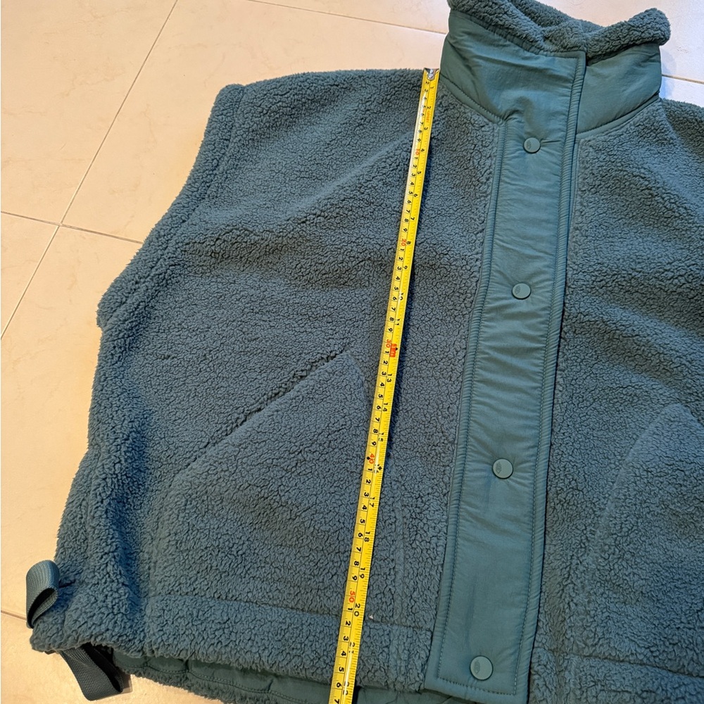 Free People Movement Midnight Jade Scout It Out Fleece Vest Size S - Picture 10 of 11
